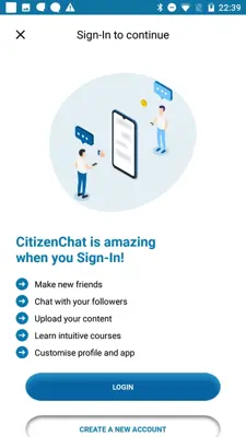 CitizenChat android App screenshot 1